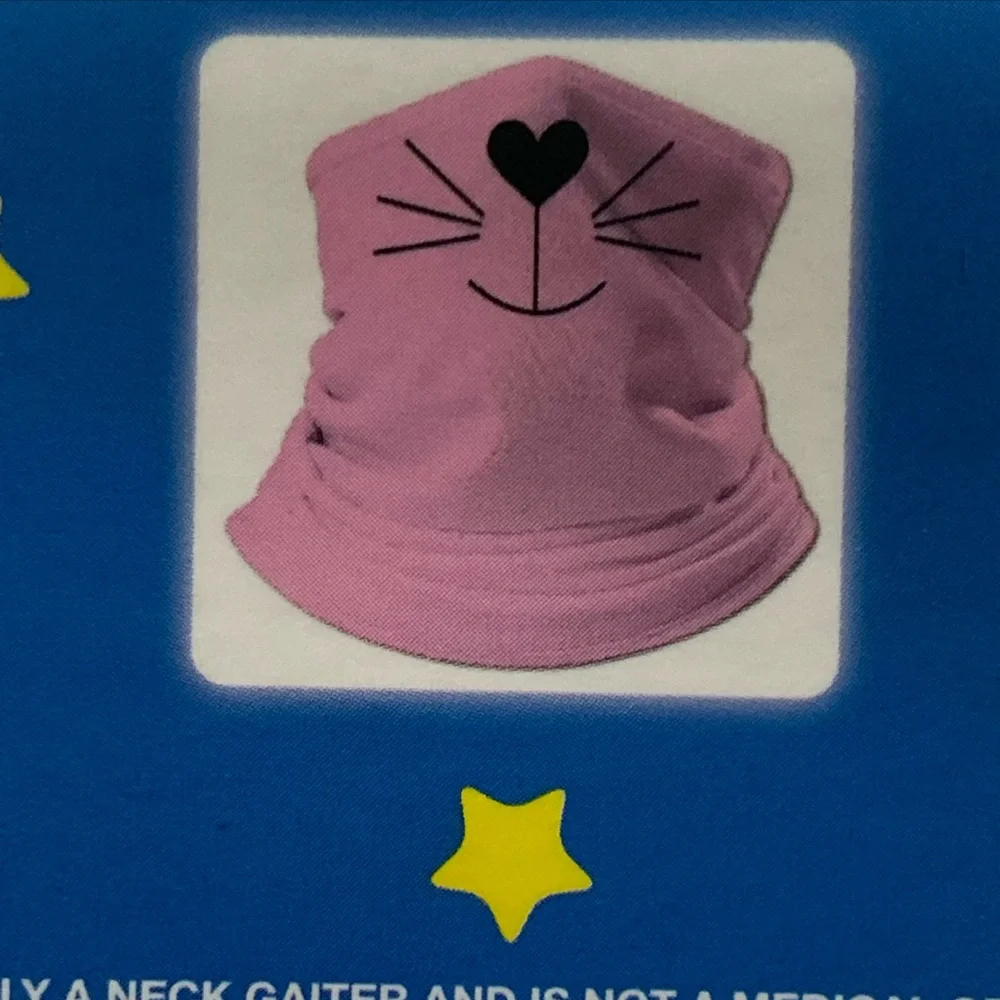 Girls Reusable Face Mask And Neck Gaiter Bundle 3 Pcs